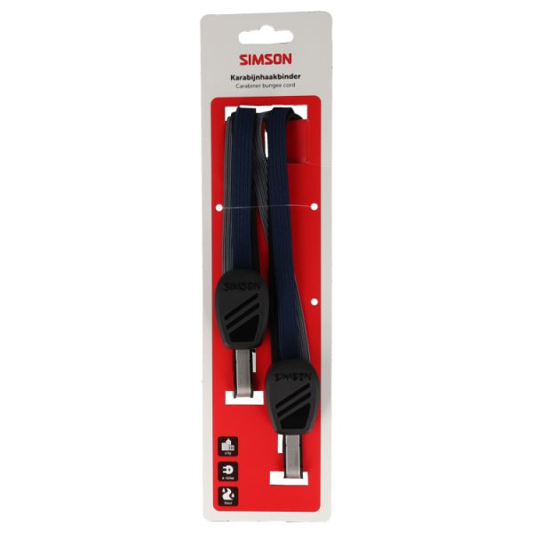 Simson - karabijnhaakbinder 71cm zwart/blauw/antraciet