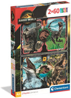 Clementoni puzzel jurassic world, 2x60st.
