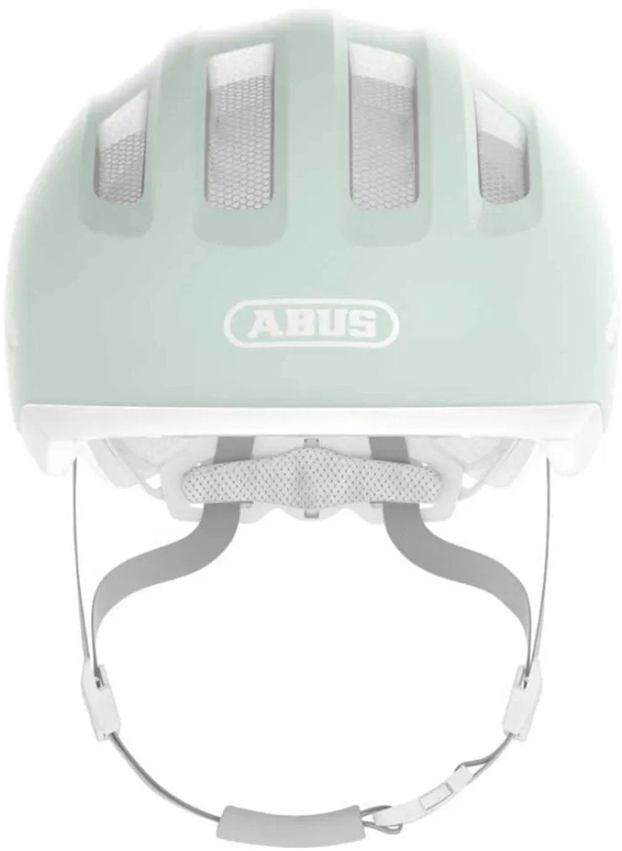 ABUS - ABUS Fietshelm smiley 3.0 ace led pure mint s - 45-50 cm - lichtgroen - geschikt voor gebruik op kinderfietsen - 230 g