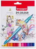 Bruynzeel - fineliner brushpennen set - 24 kleuren voor tekenen.