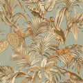 Dutch wallcoverings behang bird-of-paradise groenblauw