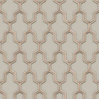 Dutch wallcoverings behang geometric goudkleurig en groen