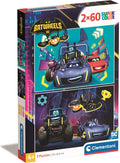 Clementoni legpuzzel super color batwheels, 2x60st.