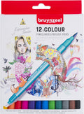 Bruynzeel - brushpen set 12 kleuren