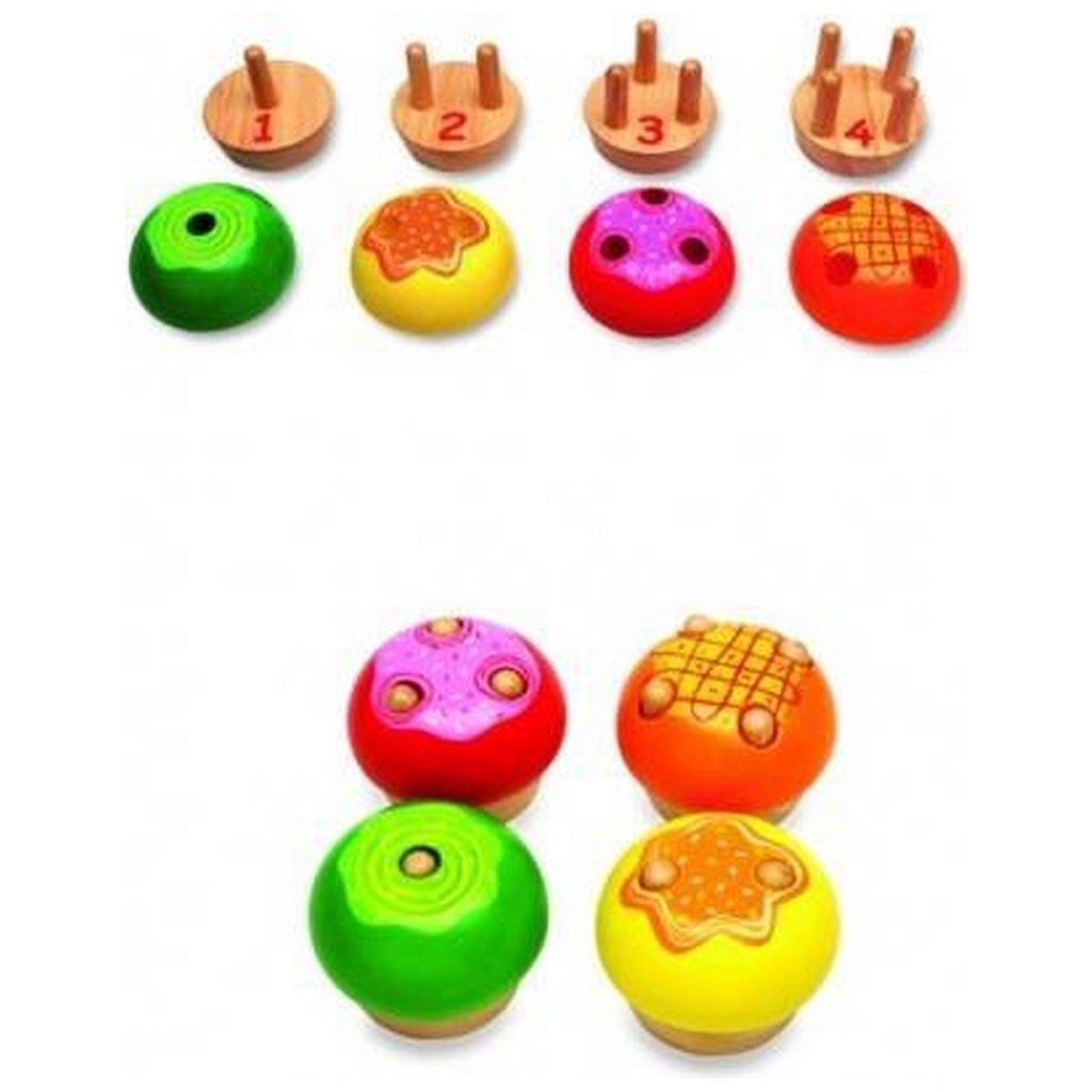 Pintoy p07511 houten cake puzzel