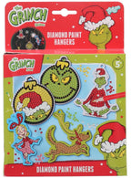 Totum the grinch - 5 diamond painting hangers maken - speelgoed jongens en meisjes vanaf 5 jaar - knutselset home deco