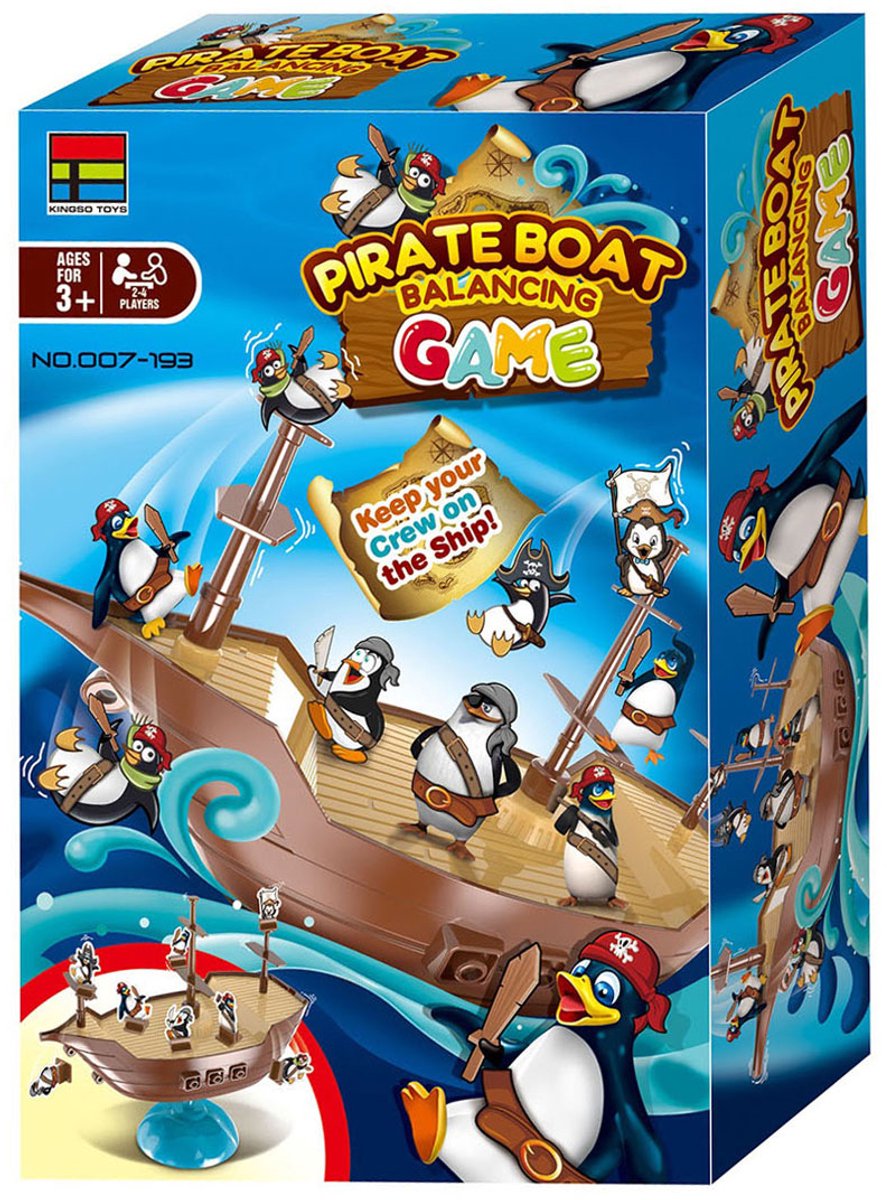Lobbes Speelgoed- Lobbes SpeelgoedLobbes balansspel piratenboot - spannend kinderspel met pinguïns.
