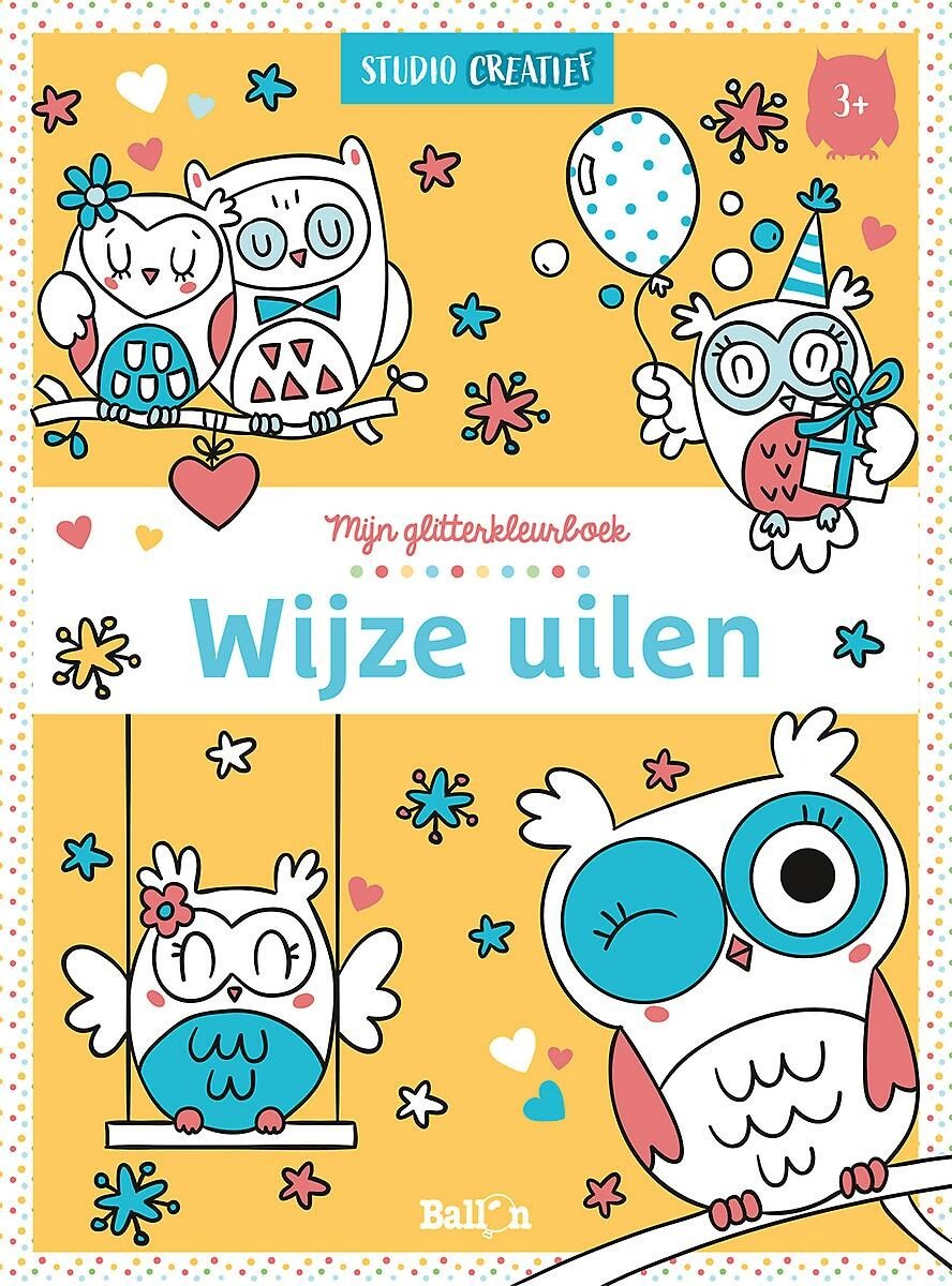 Wins holland mijn glitterkleurboek wijze uilen