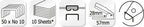 Kangaro k-7305808 nietmachine mini-10 rood, max 10 vel, no.10 nieten