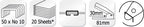 Kangaro k-7306003 nietmachine le-10f rood flat clinch