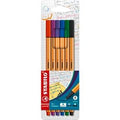 STABILO - STABILO point 88 - fineliner - set met 6 stuks