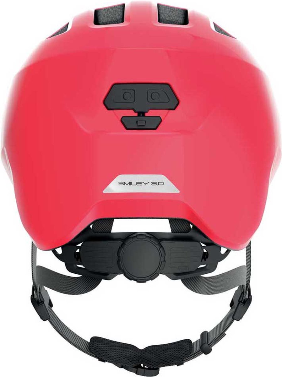 ABUS - ABUS Fietshelm smiley 3.0 shiny red s - 45-50 cm - rood - geschikt voor gebruik op kinderfietsen - 220 g