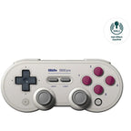 8bitdo sn30 pro gamepad (lichtgrijs, bluetooth, usb, pc, nintendo switch switch 2)