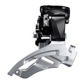 Shimano voorderailleur 3 x 9-speed altus fd-m2000 - top swing - dual pull - met hoge klem - 40t (63-66°) - zwart zilver