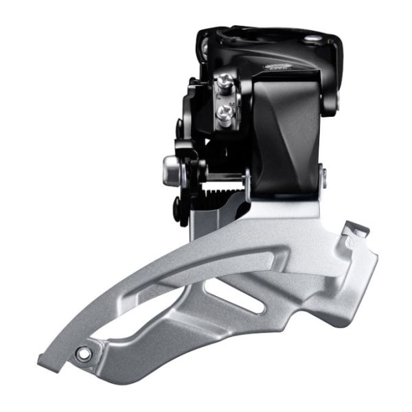 Shimano voorderailleur 3 x 9-speed altus fd-m2000 - top swing - dual pull - met hoge klem - 40t (63-66°) - zwart zilver