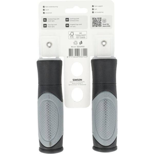 Simson - handvatten ergo shift zwart-grijs