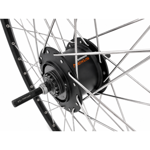 Shimano - Achterwiel 28 inch zac2000 - nexus 7 rollerbrake - zwart/geslepen