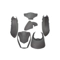 Edge plaatset 6-delig voor peugeot kisbee 2t 4t - mat zwart