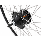 Shimano - Achterwiel 28" aluminium zac 2000 velg zwart/zilver - sg-c6001-8r nexus 8 naaf en rvs spaken