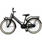Kyoso - Kyoso Kinderfiets blossom classic 24 inch met remnaaf - mat zwart / roze
