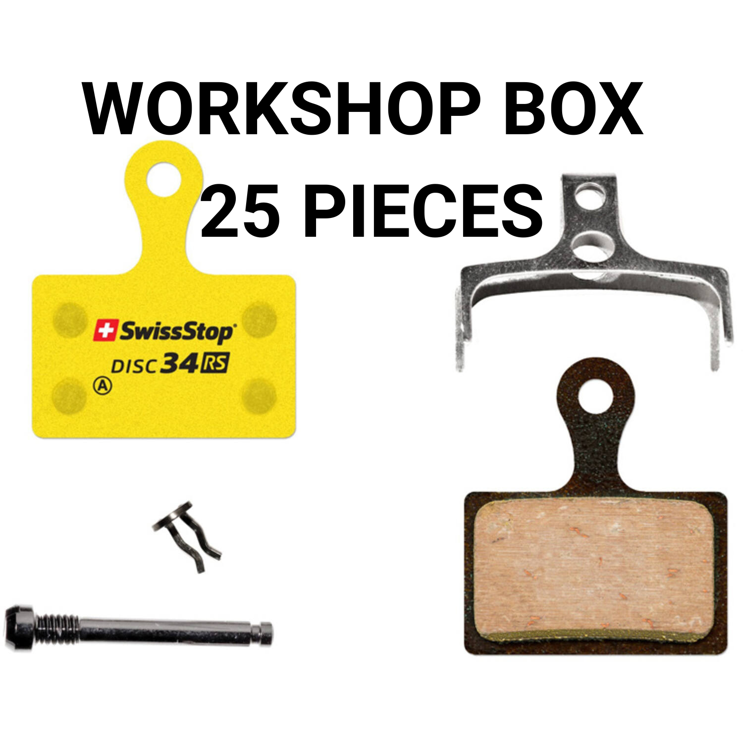 Swissstop - Swissstop - remblokset disc 34 rs - trp tektro rever werkplaats verpakking 25 sets