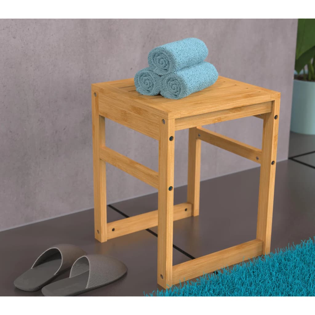 Eisl badkamerkruk 35x35x45 cm bamboe