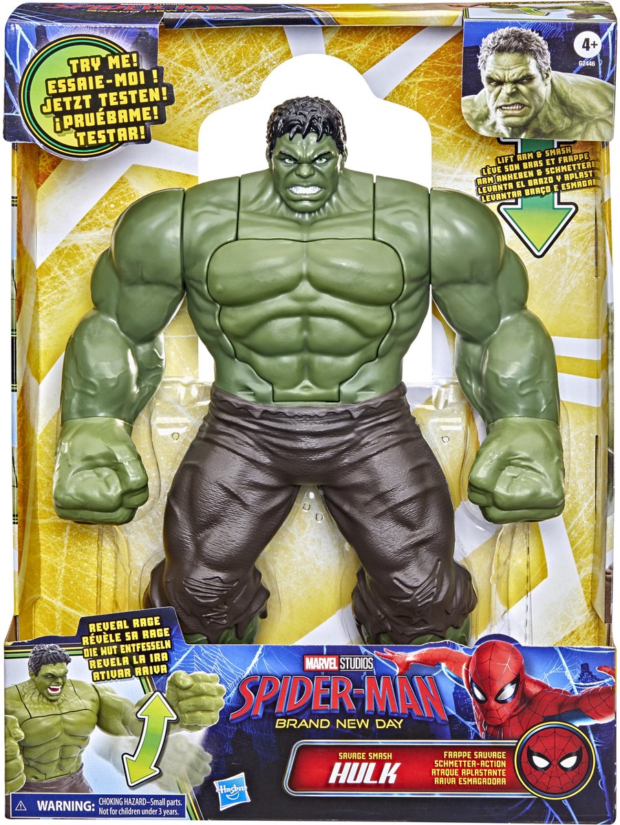 Hasbro - Hasbro Spiderman brand new day actiefiguur hulk - 30cm