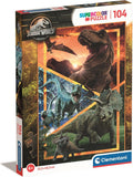 Clementoni - legpuzzel super color jurassic world 104 stuks