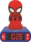 Lexibook - Lexibook Wekker met nachtlampje 3d-ontwerp spiderman en geluidseffecten