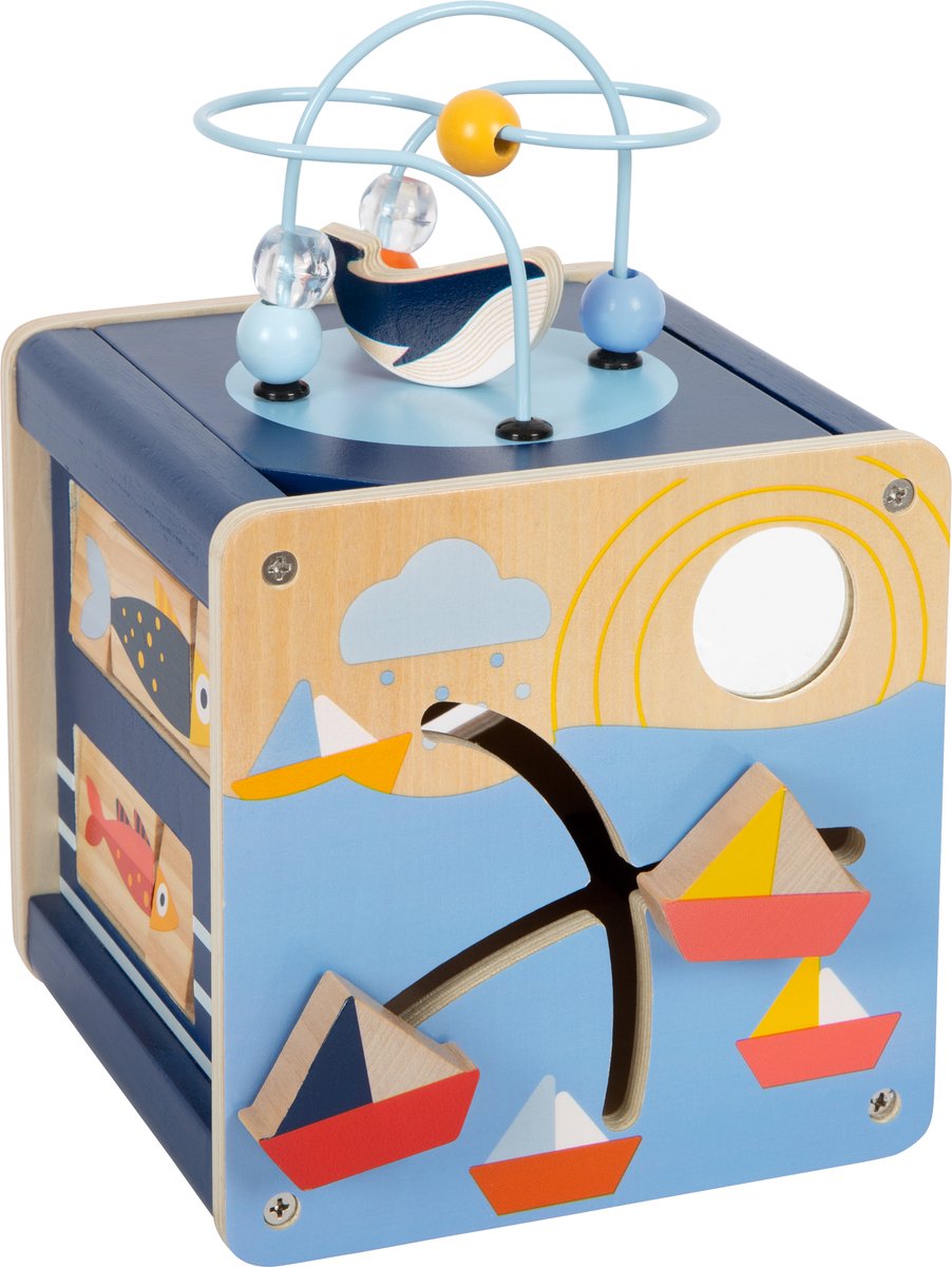 Small Foot - houten activiteitenkubus oceaan