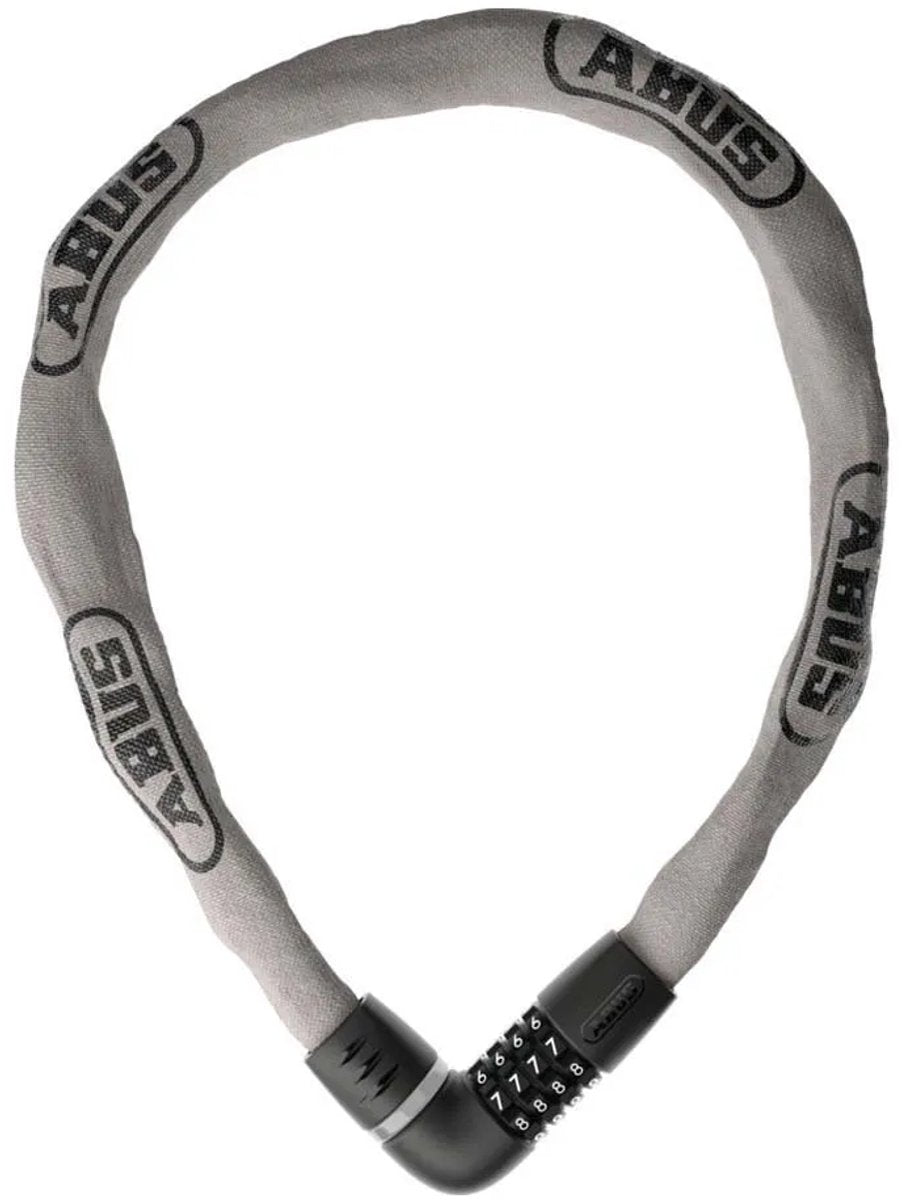 ABUS - ABUS Fietsslot kettingslot - tresor 6807c - security level 7 - grijs - 110 cm - geschikt voor elektrische fietsen en stadsfietsen