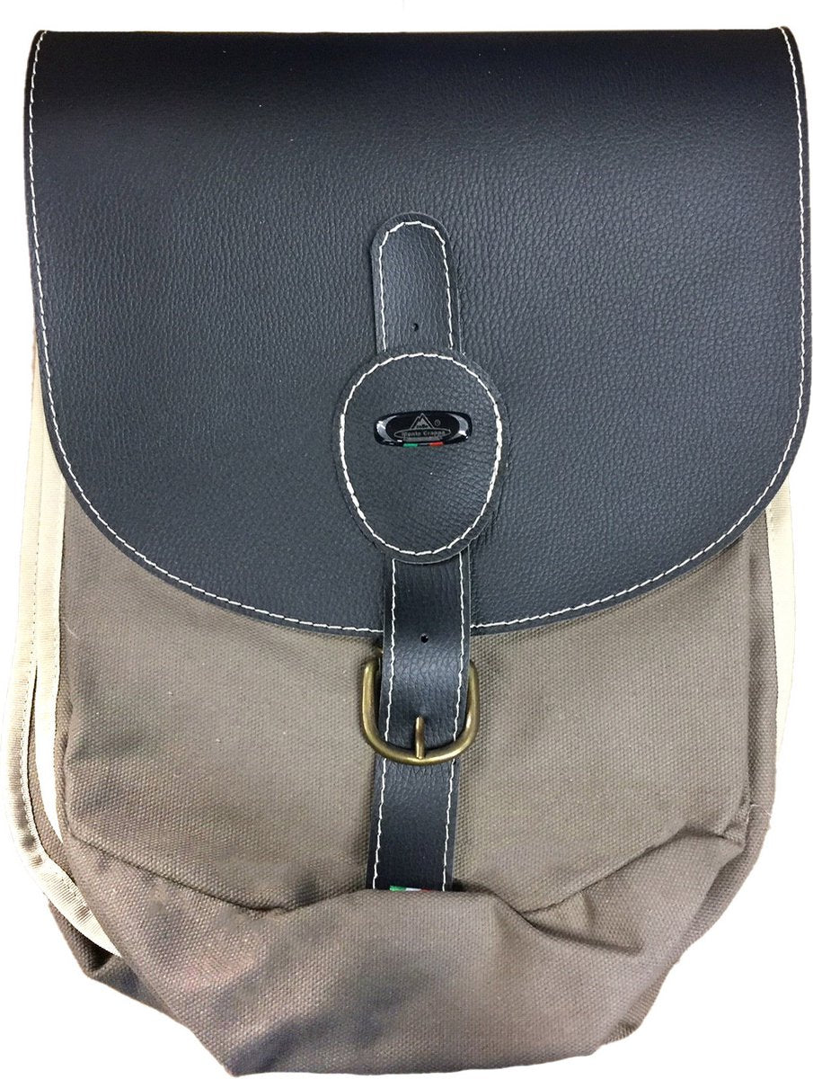 Monte grappa dubbele tas 16,5l bisaccia zwart