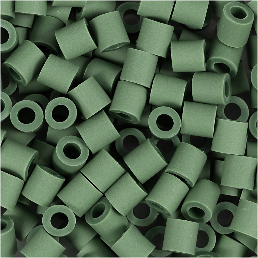 Creativ company nabbi biobeads 5x5mm donkergroen - 1000st.