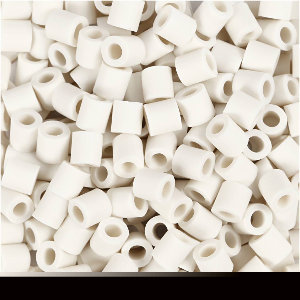 Creativ company nabbi biobeads 5x5mm wit - 1000st.