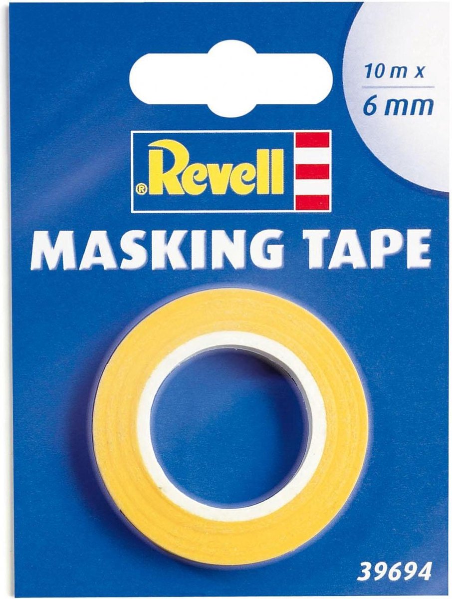 Revell - tape - masking tape - afplaktape modelbouw - 39694 - 6mm x 10m