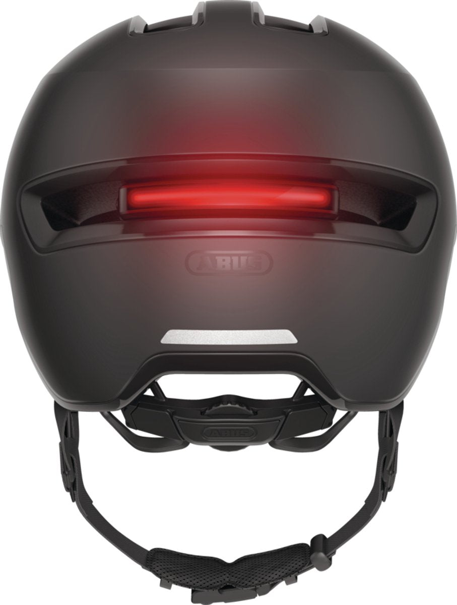 Abus fietshelm hud-y ace velvet black s - 51-55 cm - zwart - geschikt voor gebruik op elektrische fietsen - stadsfietsen - 400 g