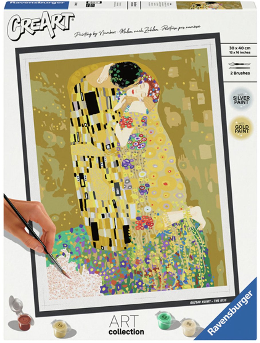 Ravensburger - the kiss (klimt) - schilderen op nummer voor volwassenen