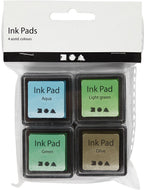 Creativ Company - Creativ Company Stempelinkt groen tinten/olijf/aqua 4 stuks
