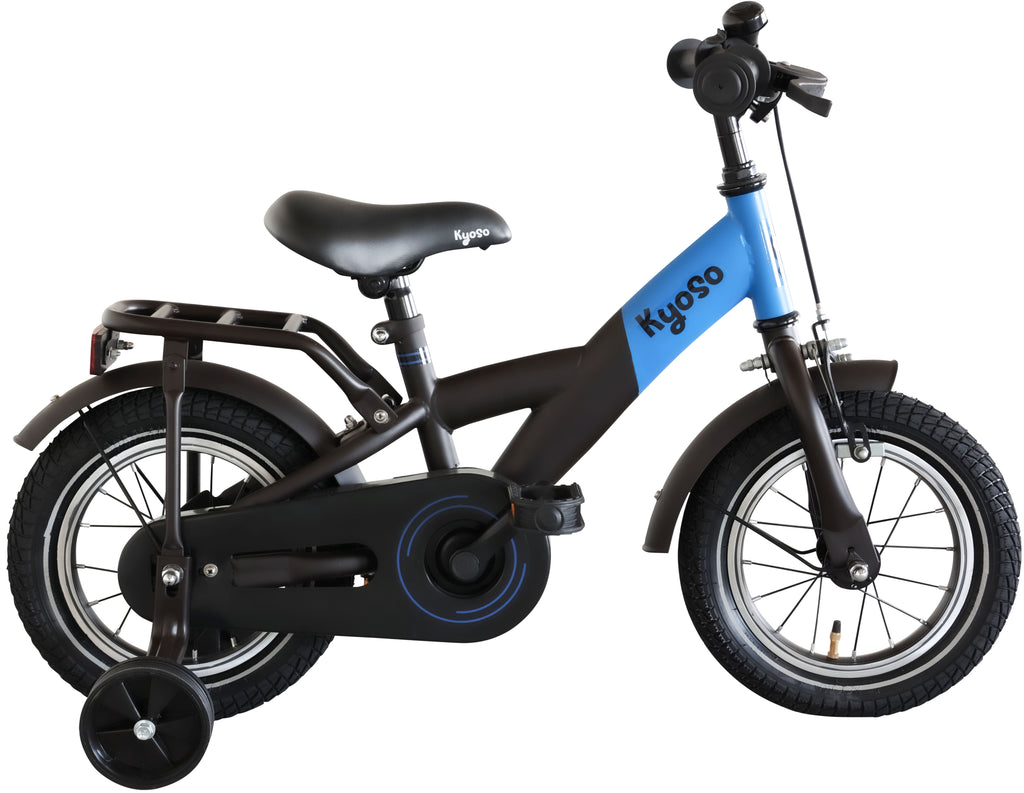 Kyoso - Kyoso Kinderfiets x-rider 12 inch met remnaaf - zwart/blauw