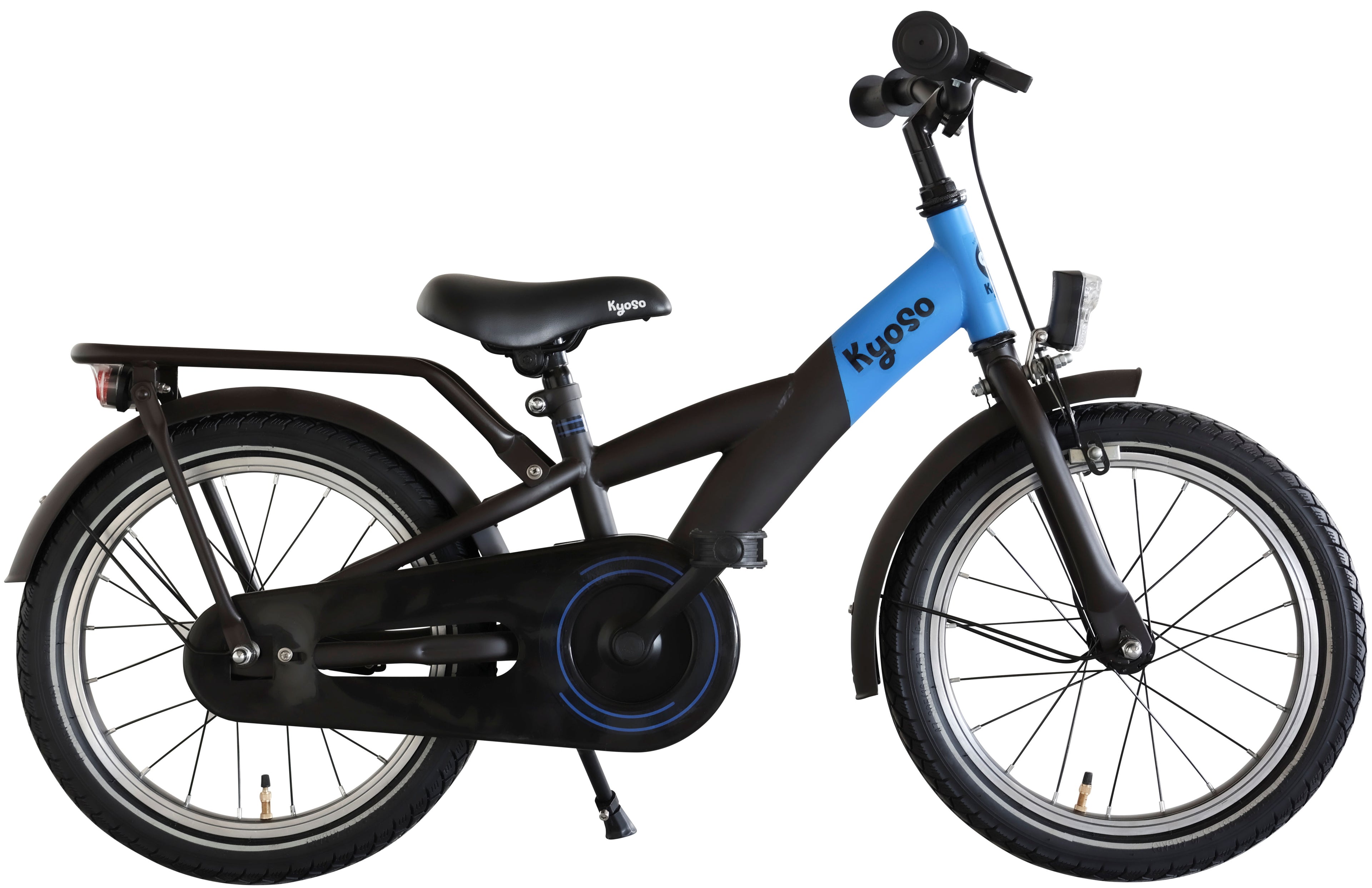 Kyoso - Kyoso Kinderfiets x-rider 16 inch met remnaaf - zwart/blauw