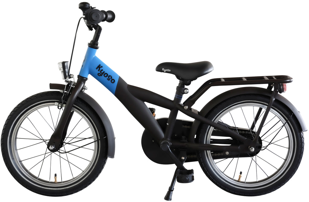Kyoso - Kyoso Kinderfiets x-rider 16 inch met remnaaf - zwart/blauw