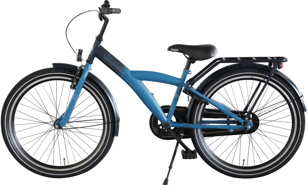 Kyoso - Kyoso Kinderfiets x-rider 24 inch met remnaaf - donkerblauw/aqua