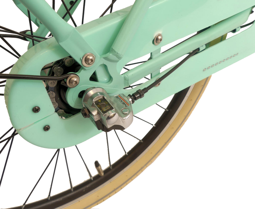 Kyoso - Kyoso Kinderfiets blossom breeze 24 inch nexus-3 met remnaaf - mat mintgroen