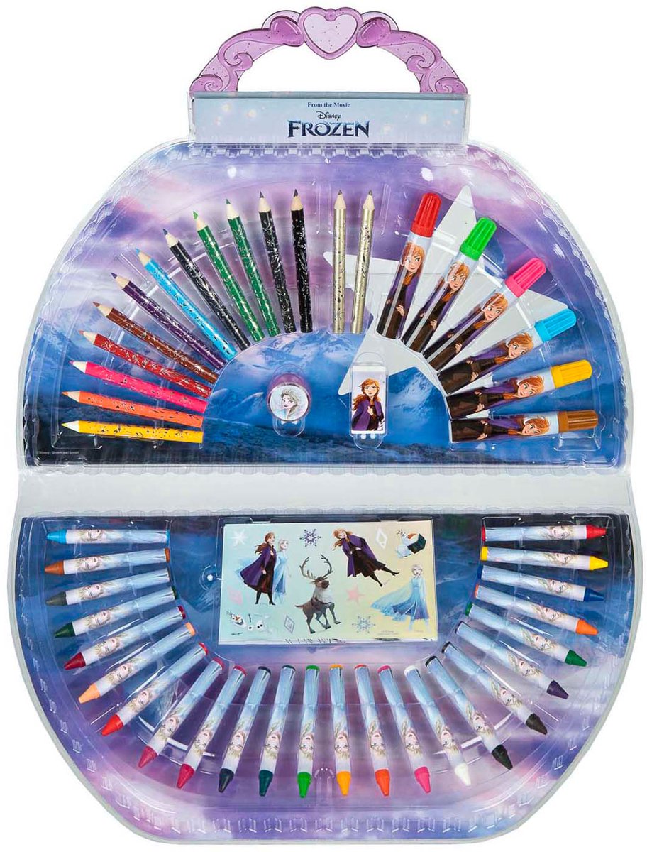 / Sans Marque - / Sans Marque Kleurkoffer disney frozen 51dlg
