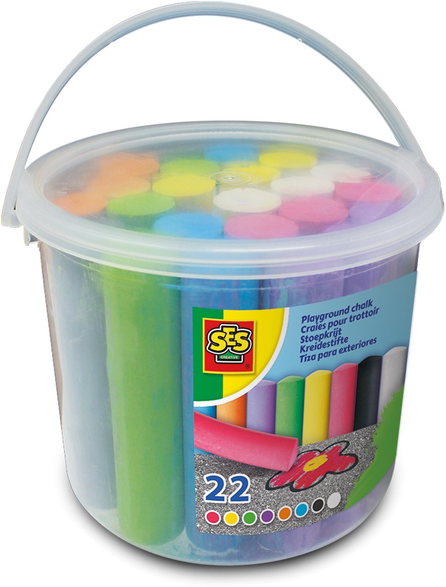 SES Creative - Creative Stoepkrijt emmer 22st.