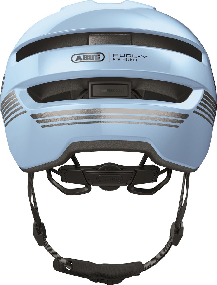 Abus fietshelm purl-y iced blue m - 54-58 cm - blauw - geschikt voor gebruik op speed pedelecs - elektrische fietsen - snorfietsen - nta-8776 320 g
