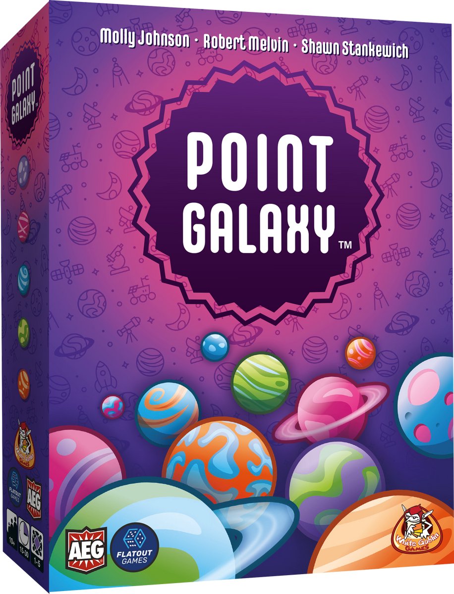 White Goblin Games - White Goblin Games - point galaxy - kaartspel - 1 tot 5 spelers - 15 minuten - vanaf 10 jaar