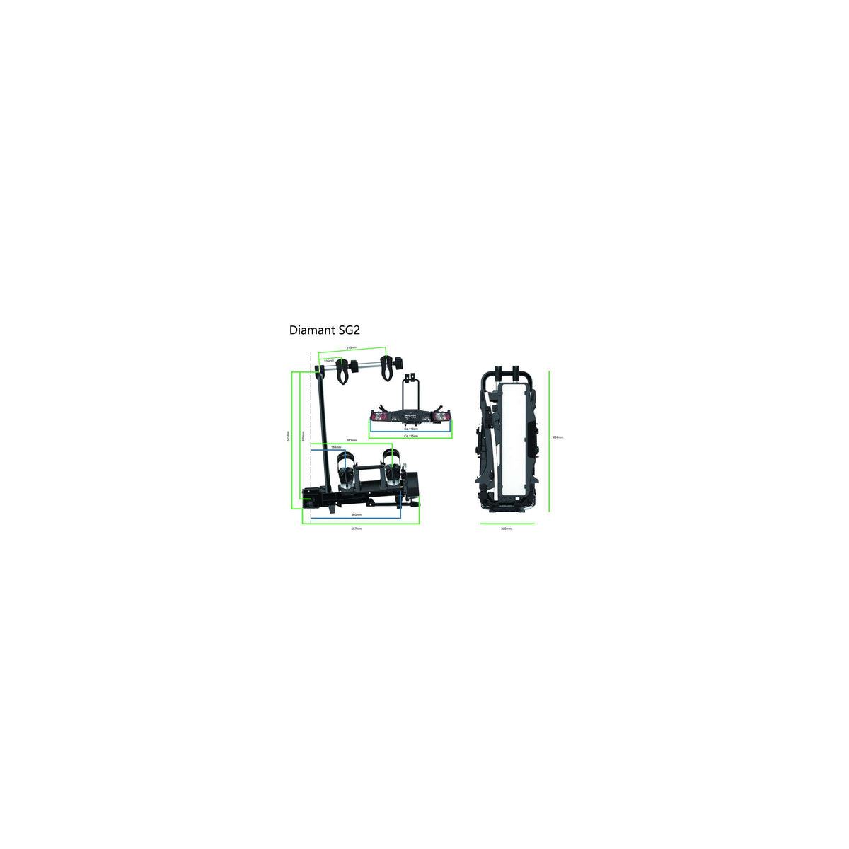Tradekar International- Tradekar InternationalPro-user fietsendrager - diamant sg2 - 2 fietsen