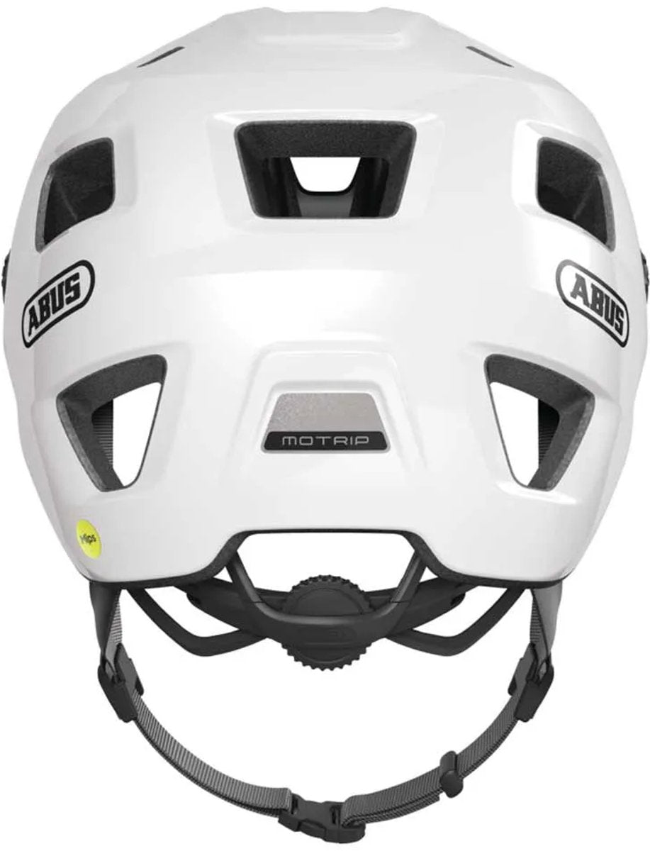 ABUS - ABUS Fietshelm motrip mips shiny white m - 54-58 cm - wit - geschikt voor gebruik op mountainbikes - 370 g