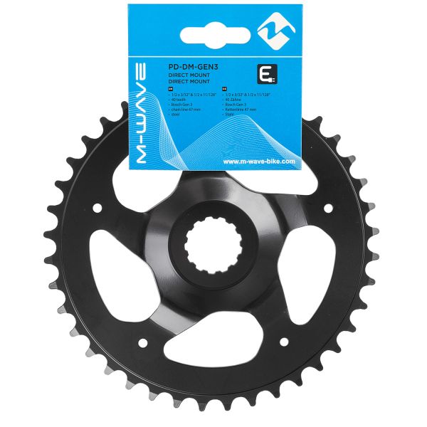 M-wave kettingblad e-bike bosch-3 40t - zwart